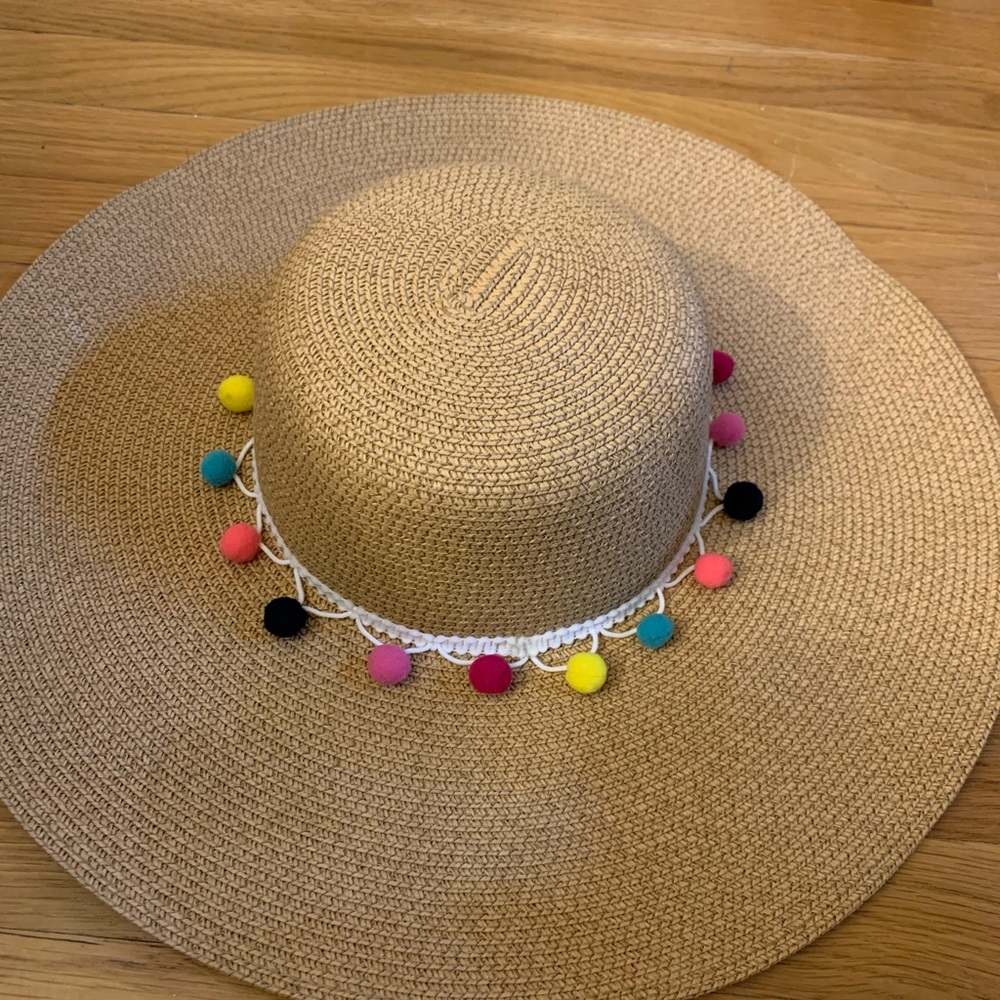 Wide Brim Straw Beach Hat